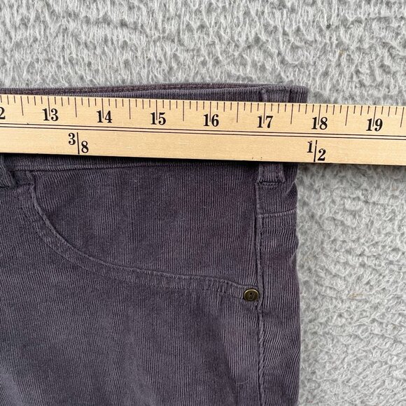 Anthropologie Pilcro Corduroy Pants Womens 34 Serif Fit Charcoal Grey - Picture 4 of 10